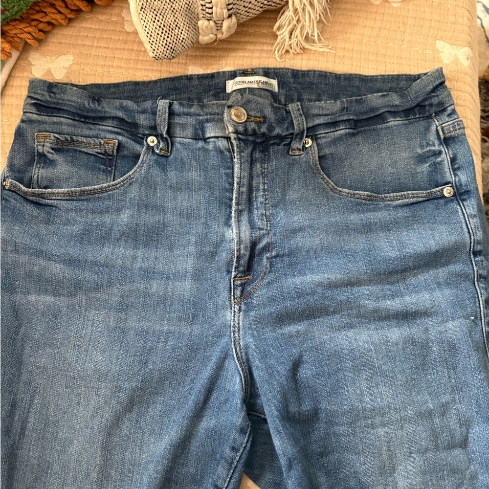Good American High Rise Blue Jeans
